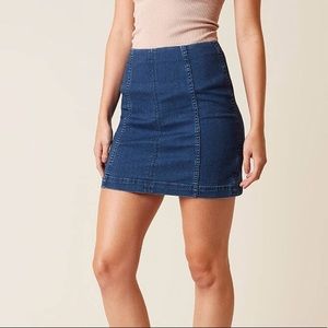 Free People Jean Skirt sz 4
